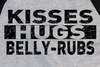 Kisses, Hugs, and Belly Rubs Baseball Tee